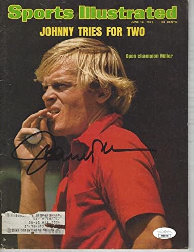 Johnny Miller Dedikált 6/10/74 Sports Illustrated Magazin Szövetség Igazolt - Dedikált Golf Magazin
