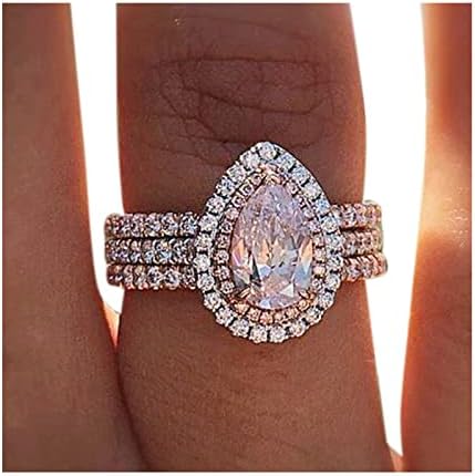 Ékszer Női Gyűrű Fehér Gyűrű, Ajándék, Kézzel készített Esküvői Vágott Ékszer Eljegyzési Kő Luxus Állítható Drágakő