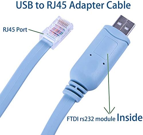 12FT Hálózati Berendezések Konzol Kábel Kompatibilis a Cisco/Boróka/NETGEAR/Ubiquity/LINKSYS/TP-Link Routerek, Kapcsolók,