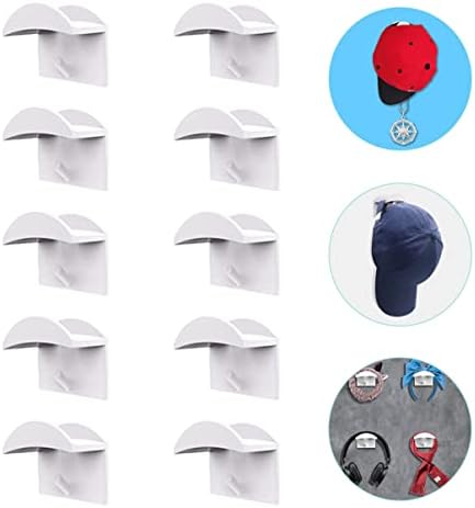Alipis 30 Db Ragasztó Kalap fal kalap horgok ragasztó kalap horgok falra szerelhető Akasztó horgok Műanyag Sapka