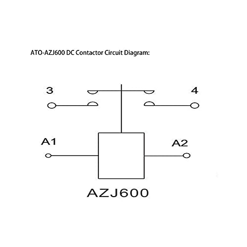 ATO 600A DC Mágneskapcsoló, Egyetlen Pole, 24V-os, a 1NO+1NC Kiegészítő Kapcsolat
