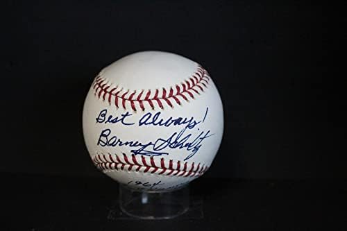 Barney Schultz Aláírt (1964 WS Champs) Baseball Autogramot Auto PSA/DNS AM48800 - Dedikált Baseball
