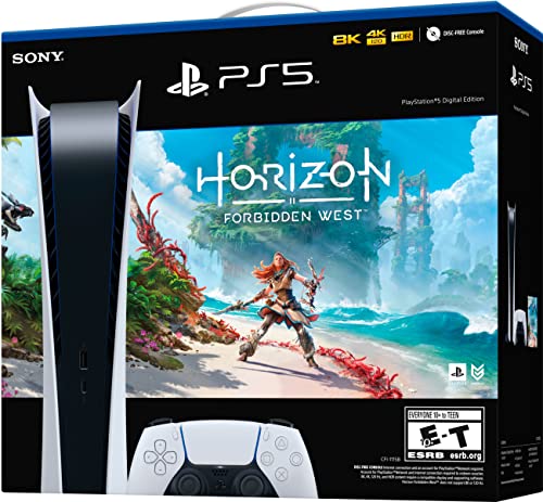 Playstation 5 Digitális Kiadás PS5 Konzol Horizont Tiltott Nyugati Csomag (^Lemez Ingyenes) - U Alku (Felújított)