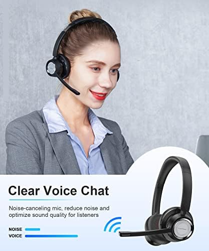 Link Álom Vezeték nélküli Fejhallgató Mikrofonnal 20H beszélgetési Idő V5.0 Bluetooth Fülhallgató in-line Mikrofon Némítása