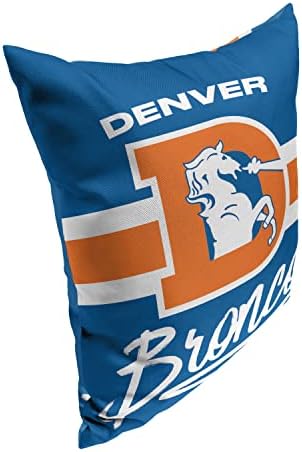 Északnyugati Hivatalos NFL Denver Broncos Nosztalgikus Büszke Dekoratív Párna, Csapat Színek, 15 x 12