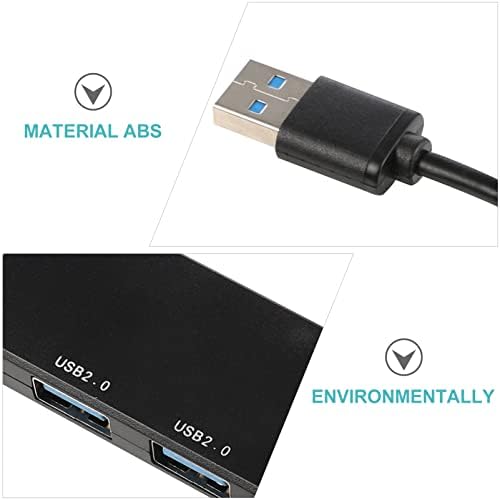 SOLUSTRE USB Hub 3pcs Átutalás Hub Tablet - Laptop Többcélú hálózati Adapter Telefon Gyakorlati Terjeszkedés C Fekete USB