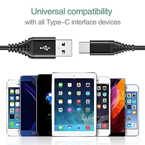 USB-C Típusú Töltő Kábel 6FT+10FT,3A Gyors Töltés Töltés Kábel Samsung Galaxy A14-es a51-es A52 A32 A42 5G A12 A72 A13 A71