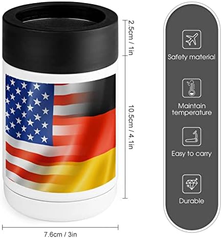 Az amerikai, a német Zászlókat Hűvösebb Kupa Rozsdamentes Acél Szigetelt Lehet Hűtők Jogosultja Dobon szemhéjakkal a Nők