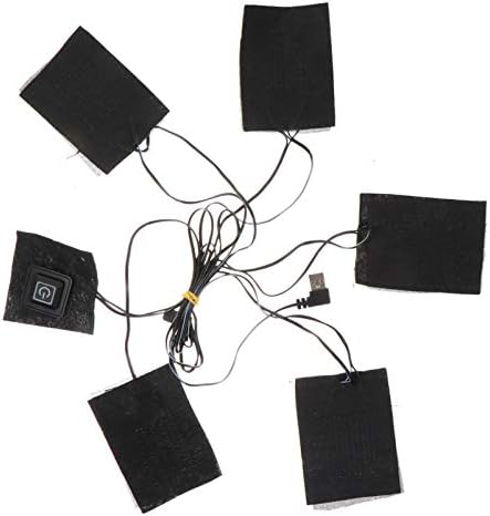 Healifty Fűtött Mellény USB-Elektromos Ruhával Fűtés Pad Szénszálas Ruhát, Fűtött Pad Állítható Harmadik Felszerelés Szőnyeg