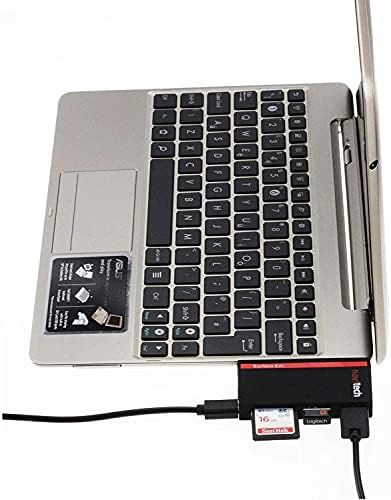 Navitech 2 az 1-ben Laptop/Tablet USB 3.0/2.0 HUB Adapter/Micro USB Bemenet SD/Micro SD Kártya Olvasó Kompatibilis Dell Latitude