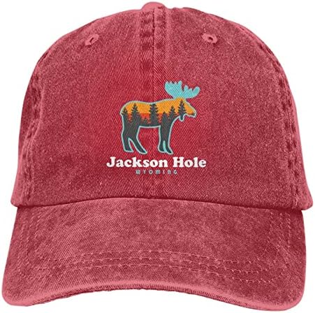 Jackson Hole-Baseball Sapka Mosható Állítható Cowboy Kalapok Női Férfi baseballsapkás